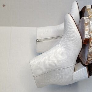 Chinese Laundry Daria Faux Leather Heeled Boots Faux Snake Embossed Booties